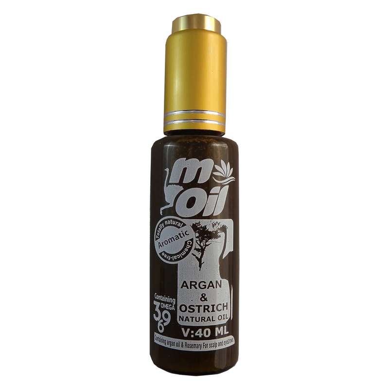 روغن موی آرگان و شترمرغ ام ایل حجم 40 میلی لیتر روغن موی آرگان و شترمرغ ام ایل حجم 40 میلی لیتر