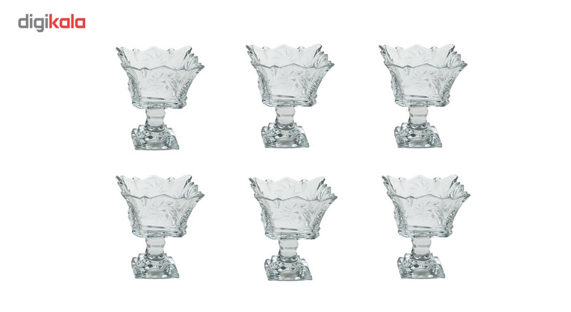 بستنی خوری بلور کاوه مدل Tandis بسته 6 عددی