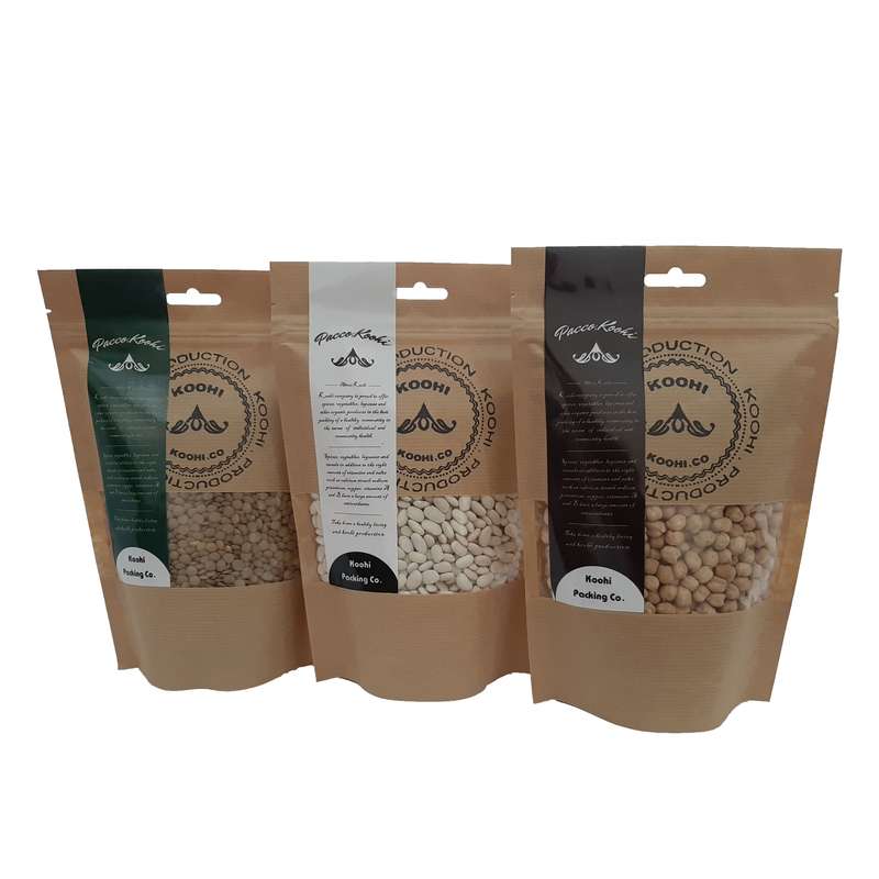 نخود و عدس و لوبیا سفید کوهی- 650 گرم بسته 3 عددی