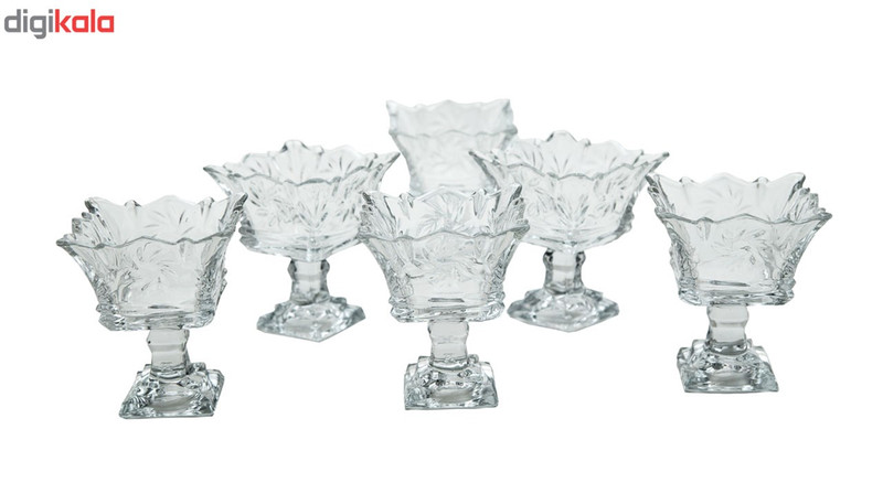بستنی خوری بلور کاوه مدل Tandis بسته 6 عددی