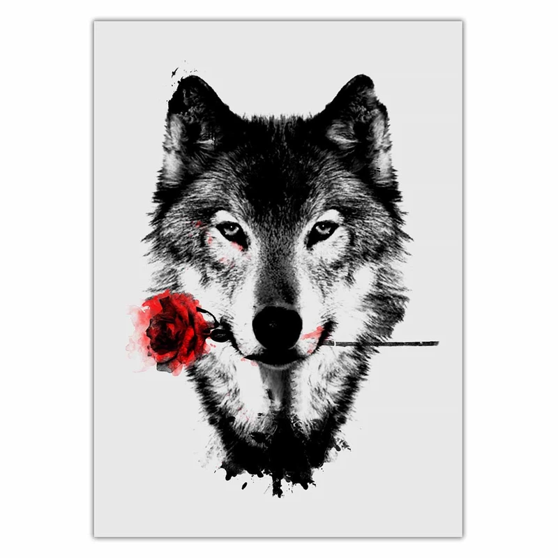 تابلو شاسی ونسونی طرح Black Rose سایز 40 × 30