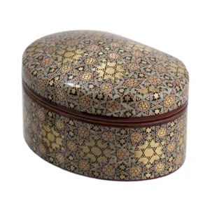 جعبه جواهرات خاتم کاری رستا طرح  38-16-101