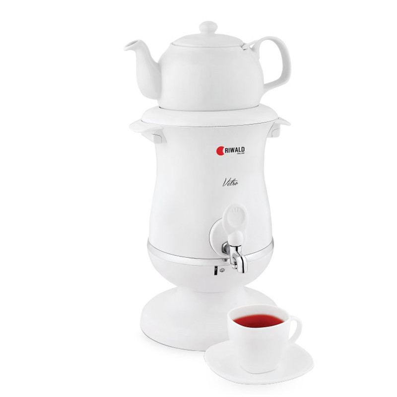 سماور برقی ریوالد مدل Vetro کد 800201 به همراه قیچی آشپزخانه چند منظوره کینگ