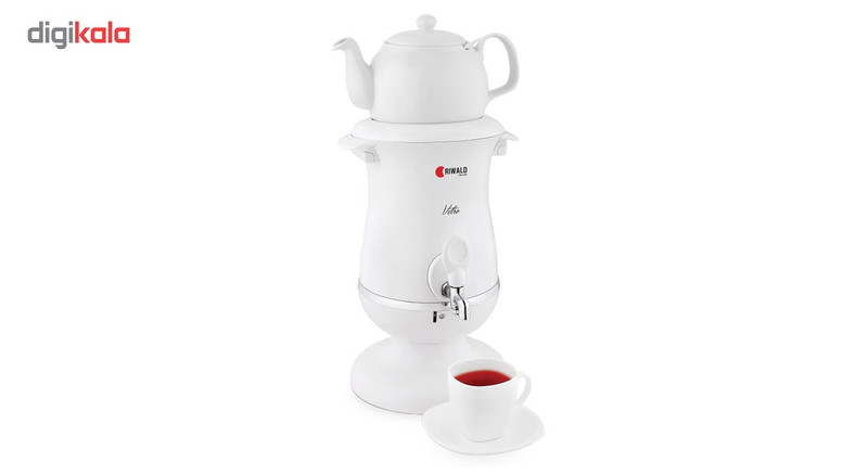 سماور برقی ریوالد مدل Vetro کد 800201 به همراه قیچی آشپزخانه چند منظوره کینگ