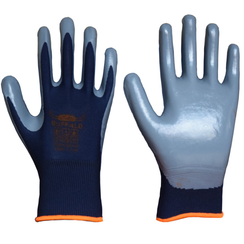 دستکش ایمنی نیتریل لوکس بوفالو مدل B1186 دستکش ایمنی نیتریل لوکس بوفالو مدل B1186
