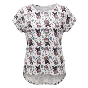 تی‌شرت آستین کوتاه راحتی زنانه مدل تک شاخ