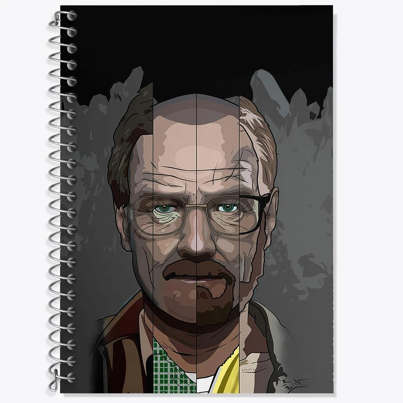 دفتر لغت 50 برگ خندالو مدل والتر وایت سریال بریکینگ بد Breaking Bad کد 13282