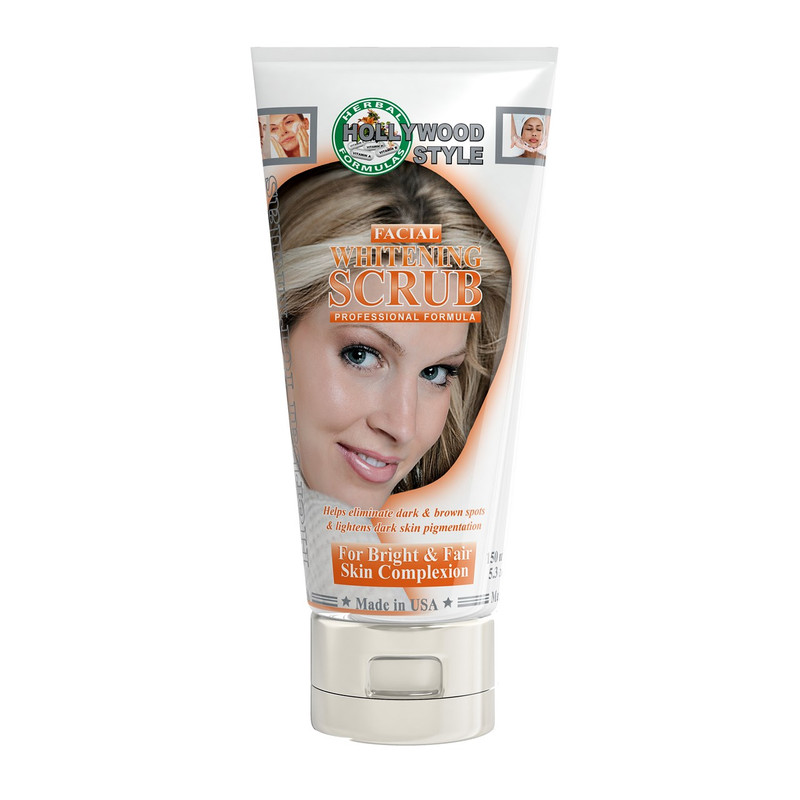 ماسک سفید کننده صورت هالیوود استایل مدل WHITENING SCRUB حجم 150 میلی لیتر