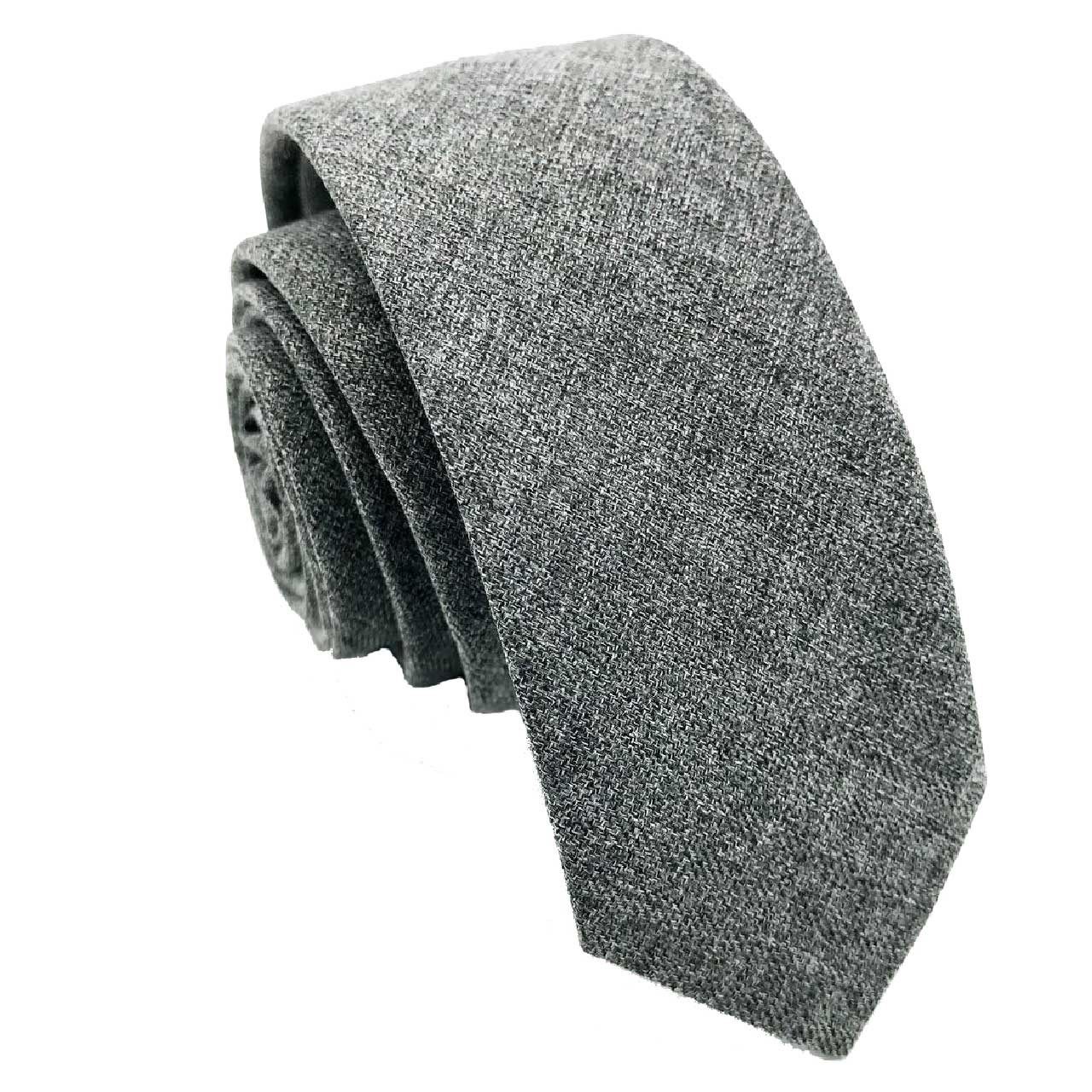 کراوات مردانه هکس ایران مدل KT-Gray01