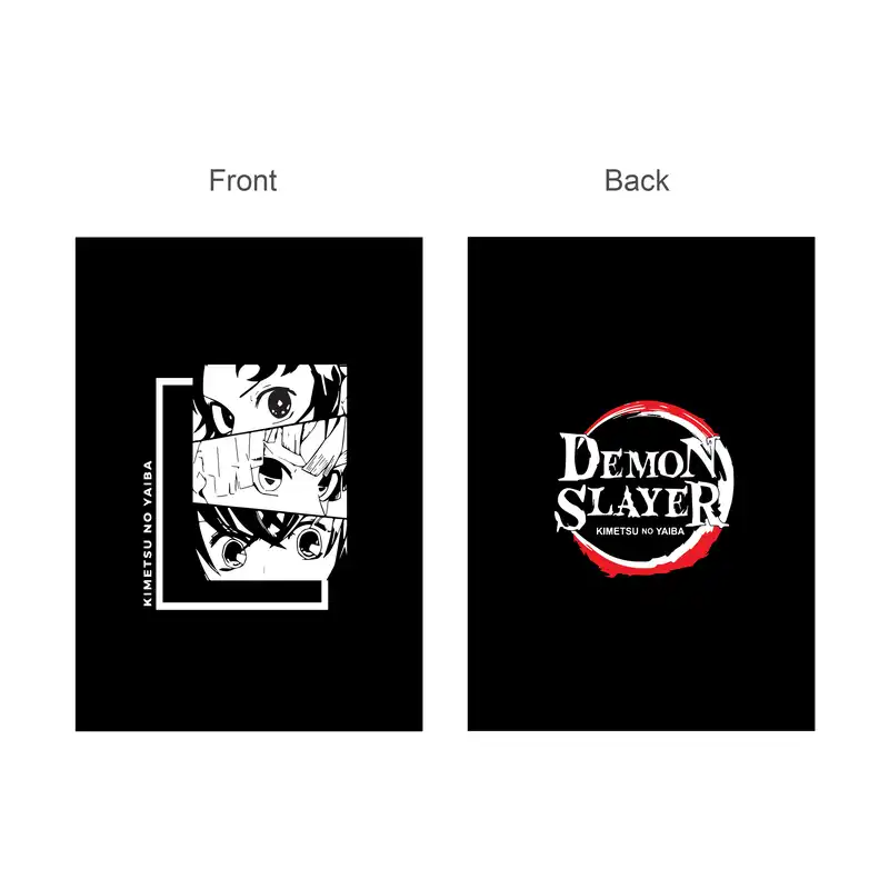 دفتر کلاسوری 100 برگ پدیده نقش مدل 26 حلقه کالکشن انیمه طرح شیطان کش Demon Slayer کد01