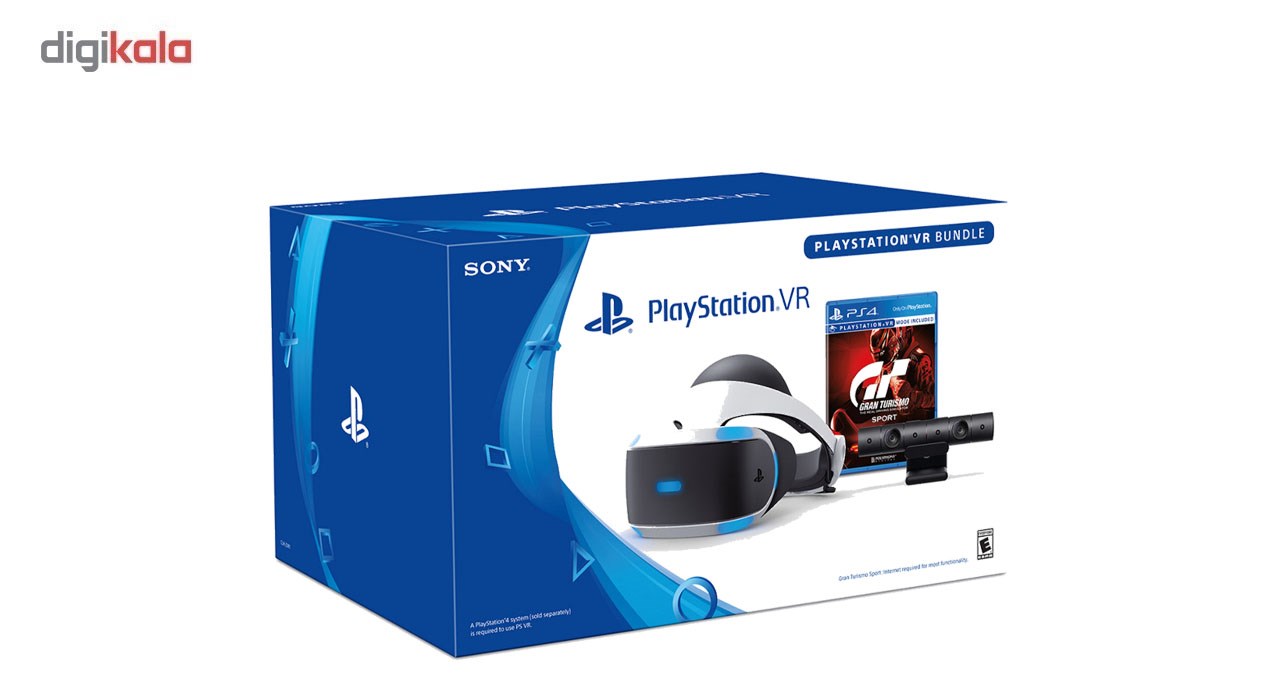 مجموعه عینک واقعیت مجازی سونی مدل PlayStation VR به همراه بازی Granturismo