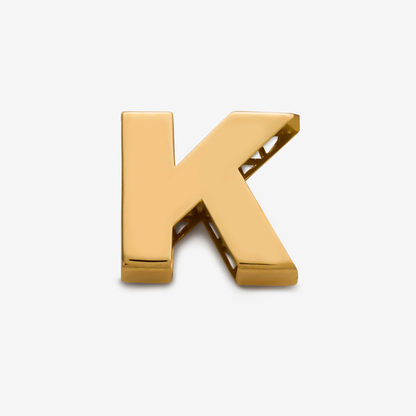آویز گردنبند طلا 18 عیار زنانه گلدم طرح حرف K کد pe144007