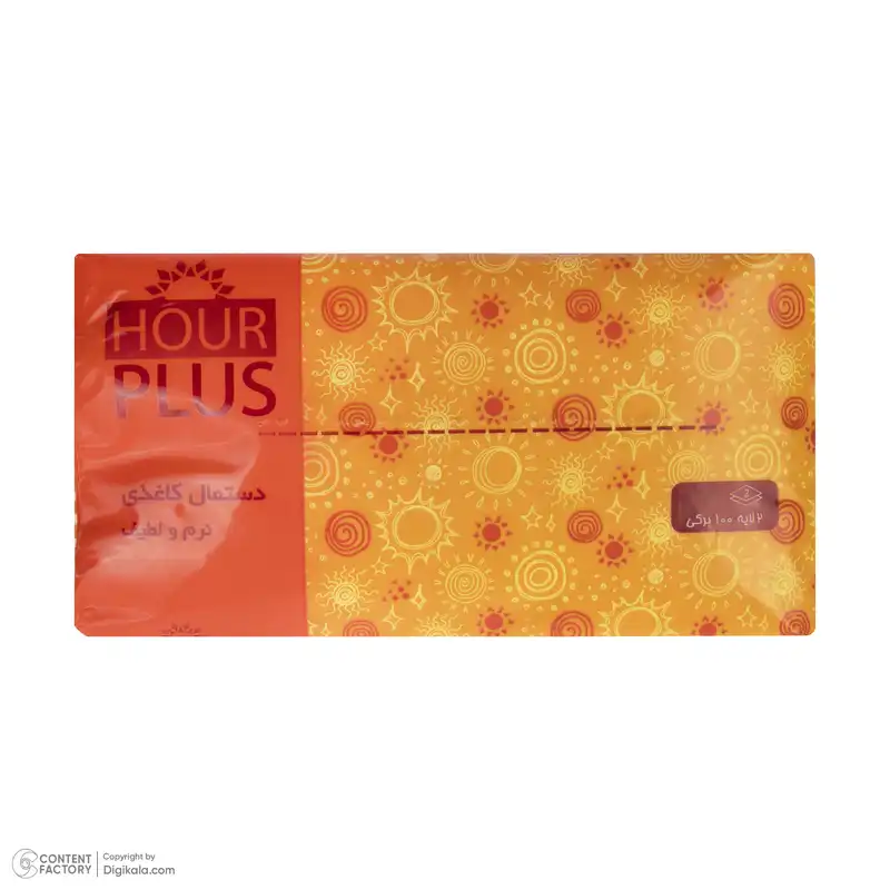 دستمال کاغذی 100 برگ هور پلاس مدل اقتصادی بسته 10 عددی