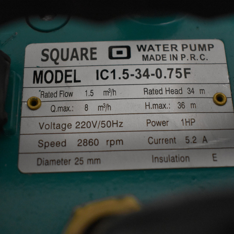 پمپ کف کش اسکواردی مدل 34 متری یک اینچ فلوتردار کد IC1.5-34-0.75F