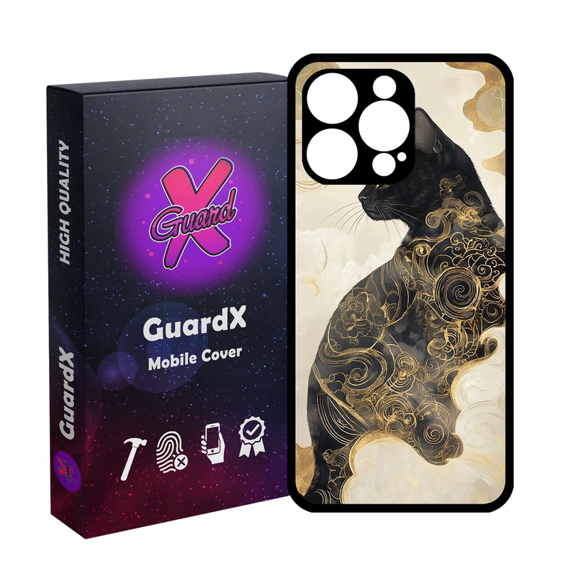 کاور گارد ایکس طرح گربه مدل Glass10805 مناسب برای گوشی موبایل اپل iPhone 15 Pro Max