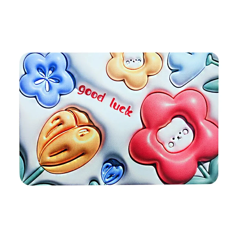 مت زیرانداز ظرف غذا و آب سگ و گربه مدل 3D طرح گل