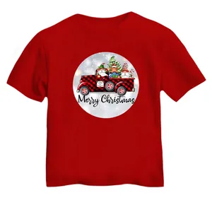 تی شرت آستین کوتاه بچگانه مدل ماشین کریسمس کد 1