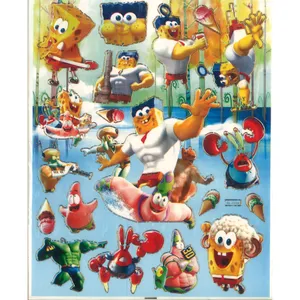 استیکر کودک مدل باب اسفنجس و پاتریک کد BL781A