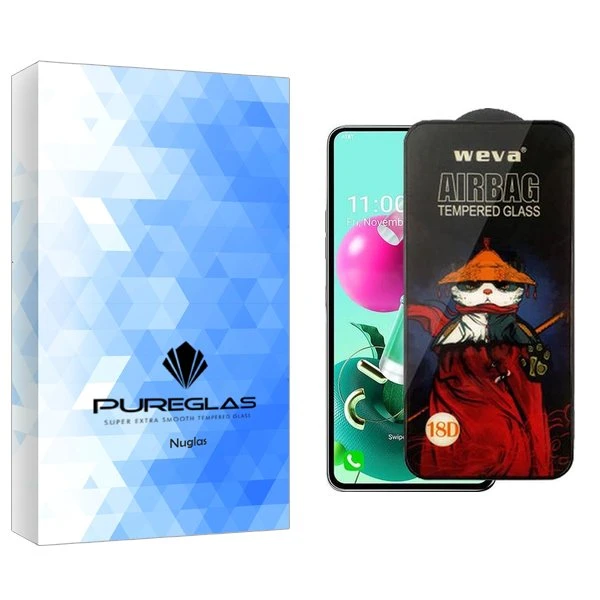 محافظ صفحه نمایش پیور گلس مدل NueGlas Airbag مناسب برای گوشی موبایل ال جی K92 5G