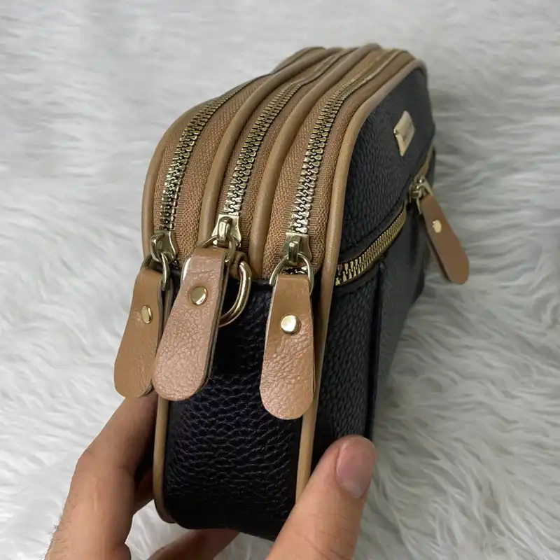 کیف رودوشی زنانه مدل 4 زیپ