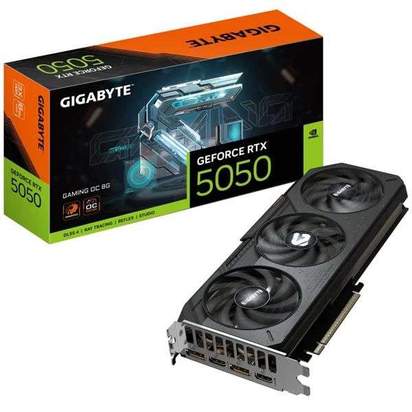 کارت گرافیک گیگابایت مدل RTX 5050 Gaming OC کارت گرافیک گیگابایت مدل RTX 5050 Gaming OC