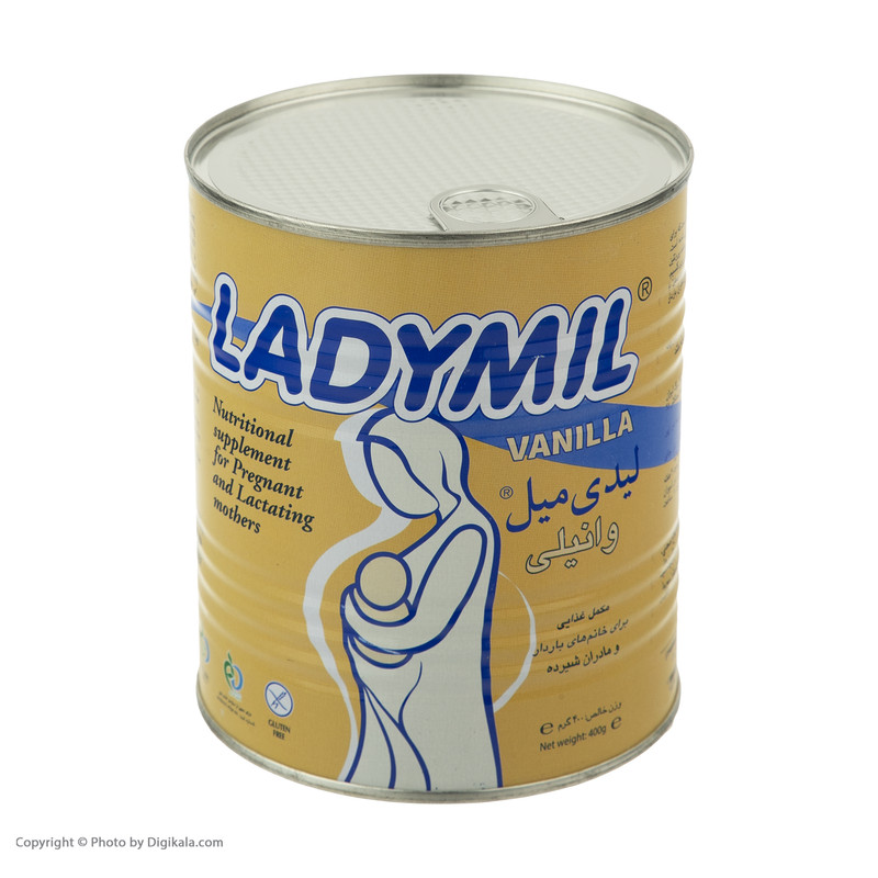 مکمل غذایی مادران باردار و شیرده لیدی میل با طعم وانیل - 400 گرم
