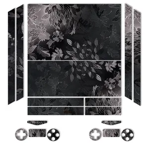 MAHOOT Black Wild-flower Texture Sticker for PS4