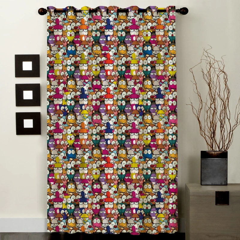 پرده رنس مدل C1-50519 ارتفاع 290 سانتی متر