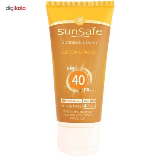 کرم ضد آفتاب سان سیف مدل Bronzant SPF40 مقدار 50 گرم