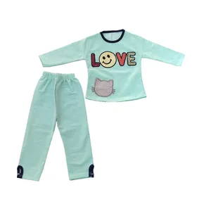 ست تی شرت و شلوار دخترانه مدل لاو 