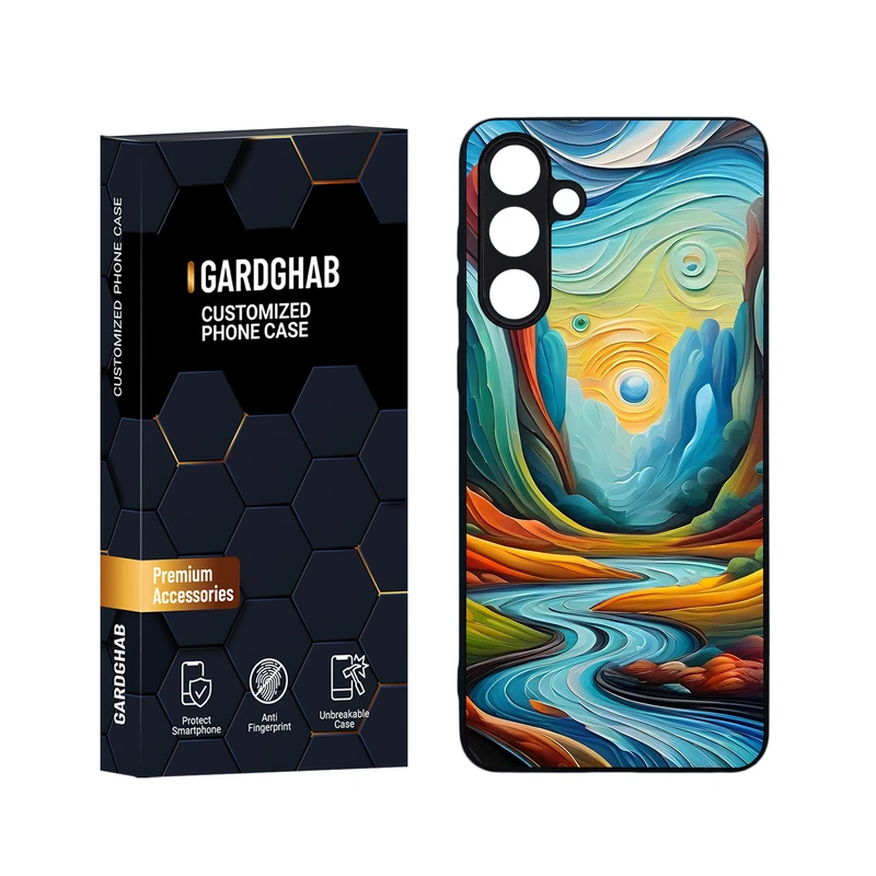 کاور گارد قاب مدل هنری مناسب برای گوشی موبایل سامسونگ Galaxy M55 5G