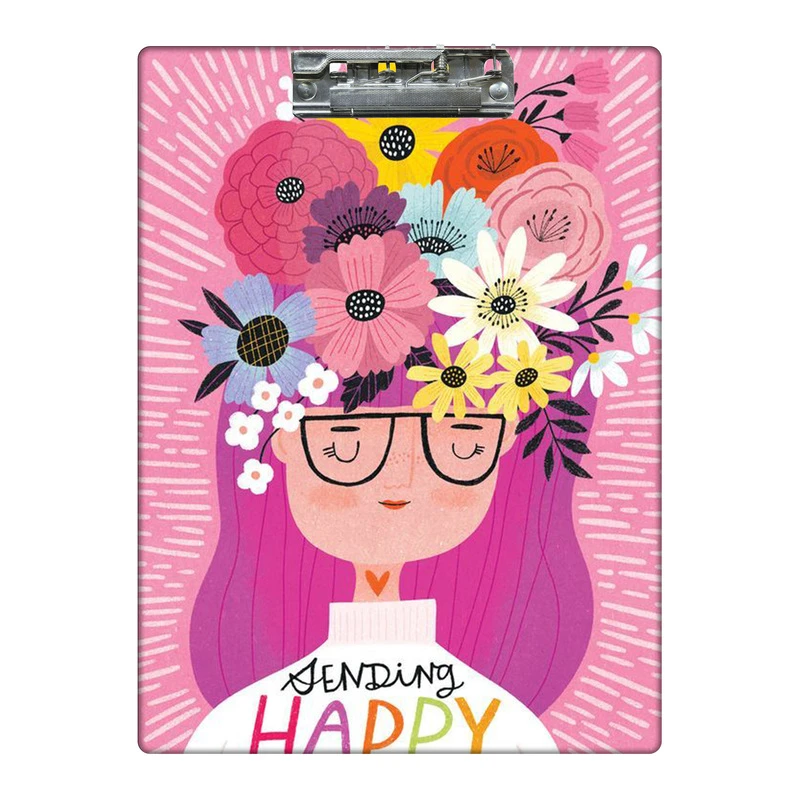 تخته شاسی طرح دختر شاد کد  7942282 سایز A4