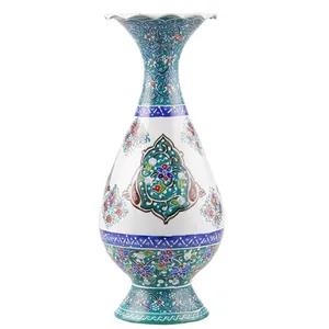 گلدان  مسی میناکاری گالری اثر ابوالقاسمی کد 170056