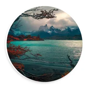  دیوارکوب طرح دریاچه و کوهستان مدل wtb609