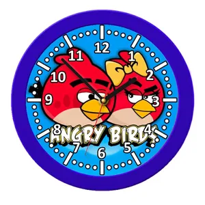 ساعت دیواری کودک مدل Angry Birds