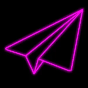 چراغ نئونی دیواری آرن تیم طرح موشک کاغذی