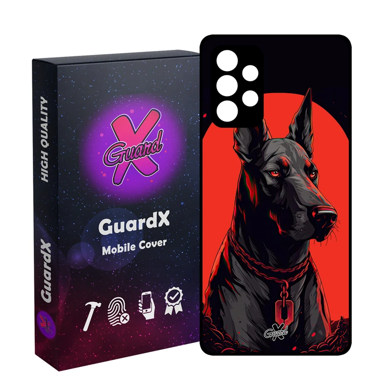 کاور گارد ایکس طرح سگ مدل Glass10621 مناسب برای گوشی موبایل سامسونگ Galaxy A73