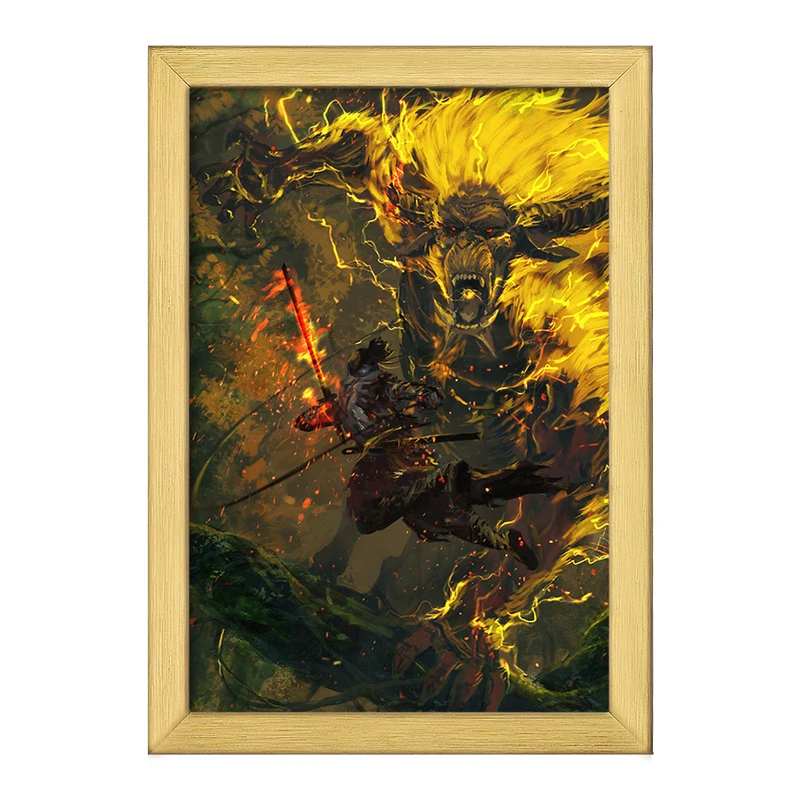 تابلو خندالو طرح بازی شکارچی هیولا (Monster Hunter) کد 33276