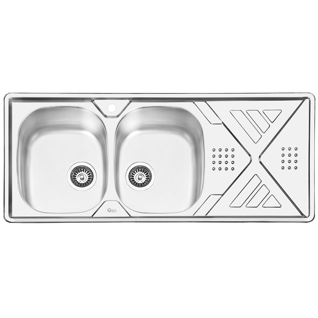سینک ایلیا استیل مدل 2040L توکار سایز 50 × 120 سانتی متر