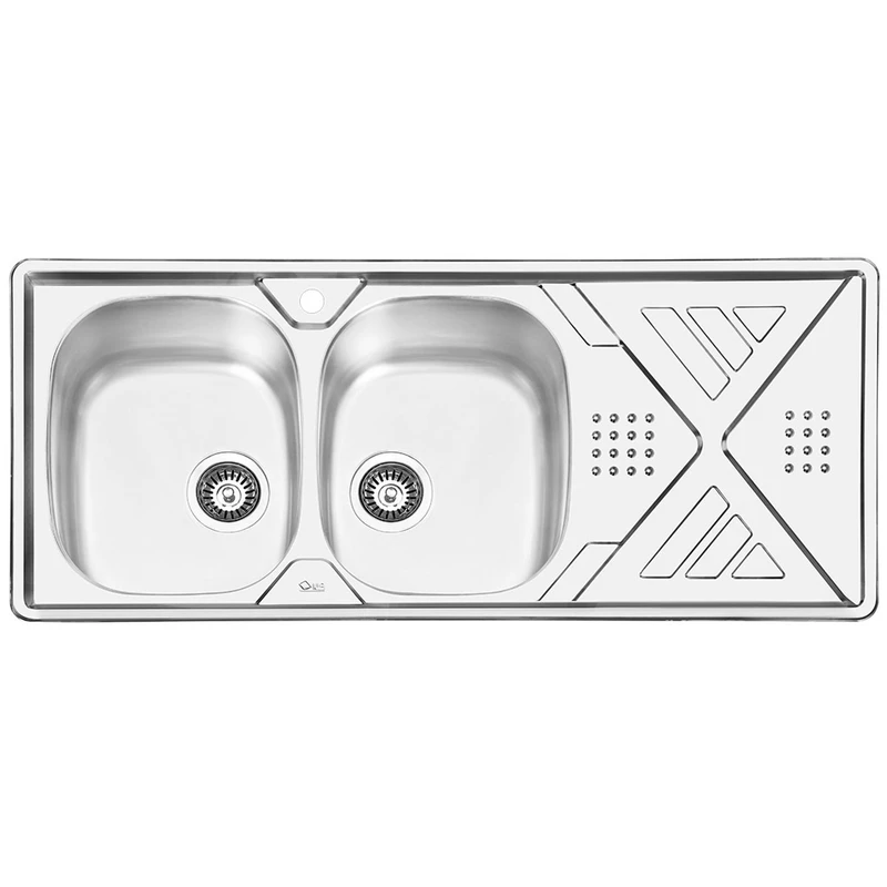 سینک ایلیا استیل مدل 2040L توکار سایز 50 × 120 سانتی متر