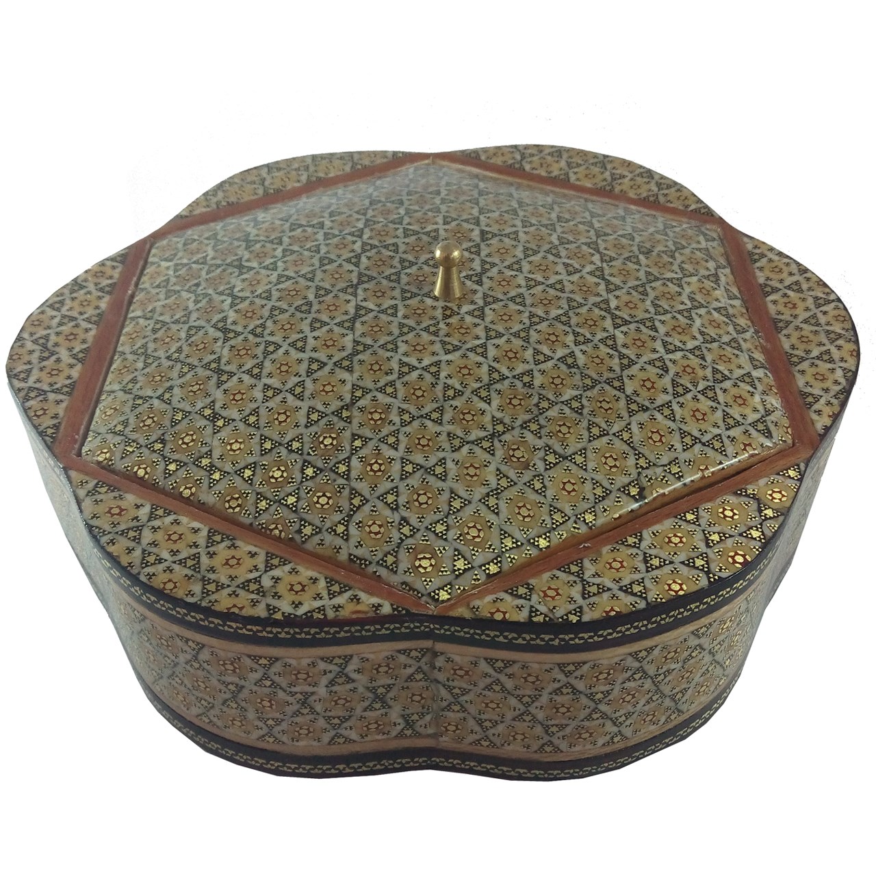 شکلات خوری خاتم صفار  طرح گل سایز متوسط