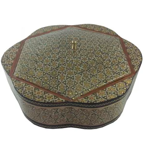شکلات خوری خاتم صفار  طرح گل سایز متوسط
