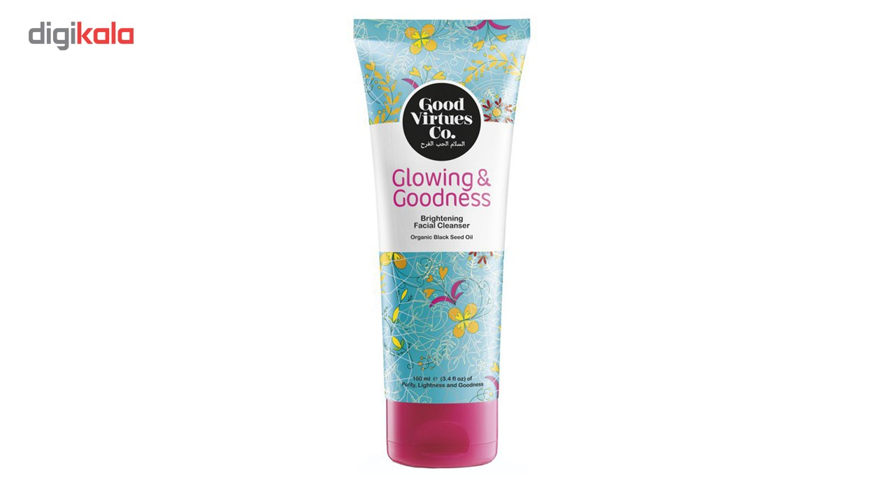 کرم پاک کننده و روشن کننده صورت گود ورچو مدل Brightening Facial Cleanser حجم 100 میلی لیتر