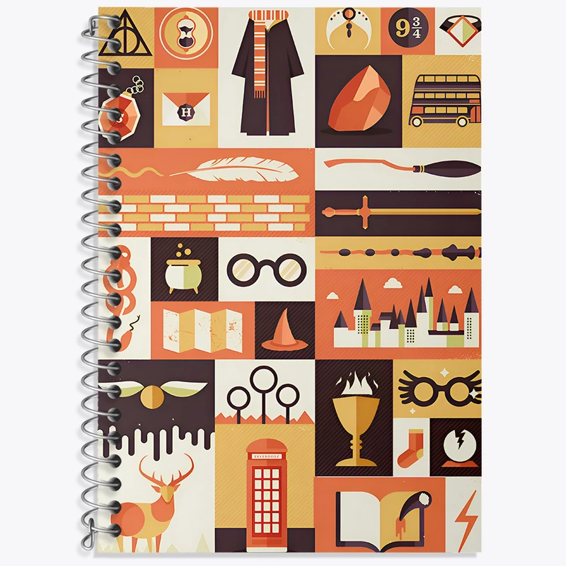 دفتر لغت 50 برگ خندالو طرح هری پاتر (Harry Potter) کد N3152