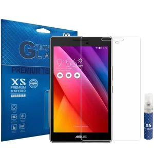 محافظ صفحه نمایش شیشه ای ایکس اس مدل تمپرد مناسب برای تبلت ایسوس Zenpad 7.0 Z370CG به همراه اسپری پاک کننده صفحه XS