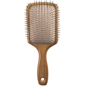 برس مو کراون مدل سیمی چهارگوش با بدنه چوبی BEECHWOOD S کد 32
