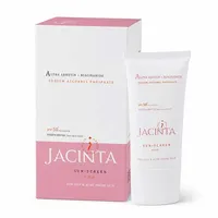 فلوئید ضدآفتاب بی&zwnj;رنگ صورت ژاکینتا SPF 50 مدل روشن کننده محافظ در برابر اشعه UVA و UVB مناسب برای پوست چرب و مستعد آکنه حجم 50 میلی لیتر
