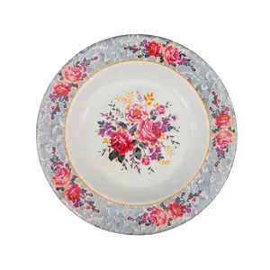 بشقاب خورش خوری مدل نازگل کد 715