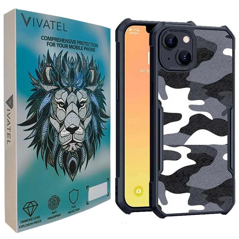 کاور ویواتل مدل XUNOD Camo مناسب برای گوشی موبایل اپل iPhone 13/14