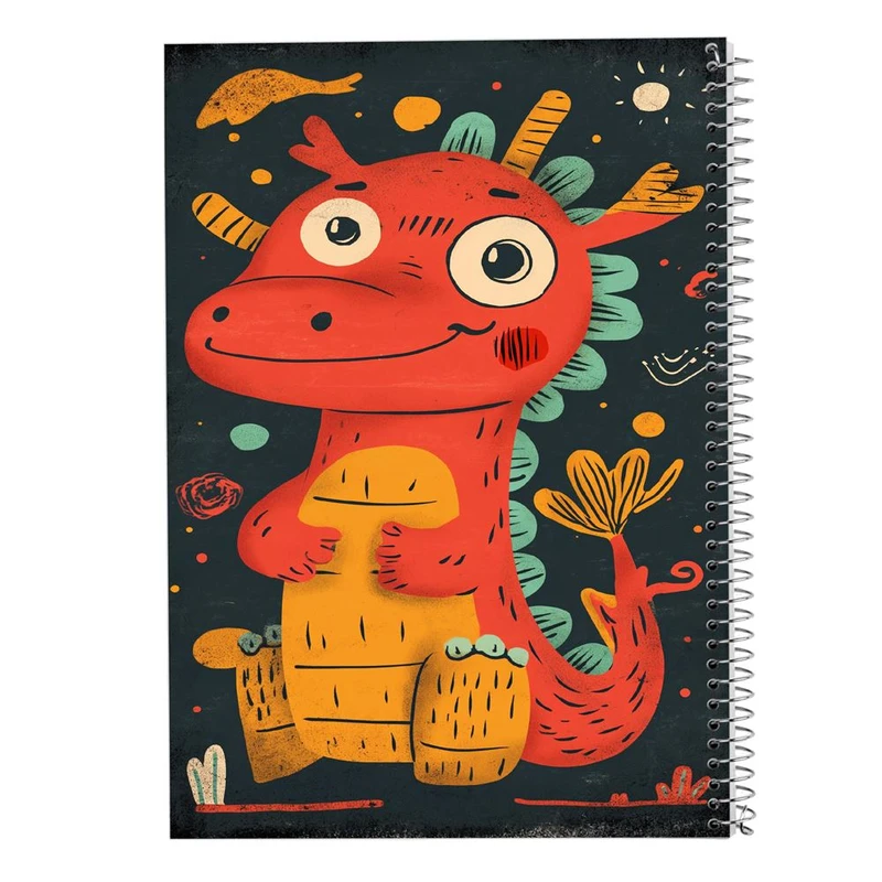 دفتر ژورنال نویسی 50 برگ مدوپد مدل نقطه ای طرح هیولای فانتزی کد DF16757